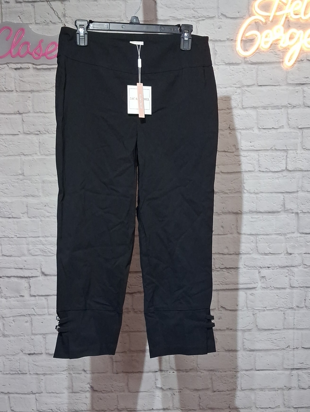 Zac & Rachel Black Cropped Ankle Pants